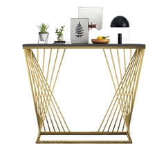 Bàn console chân sắt kết hợp mặt đá hiện đại BCL-12