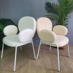 Ghế ăn bọc vải lông cừu GA-28
