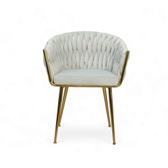 Ghế ăn khung mạ vàng sang trọng GA-685