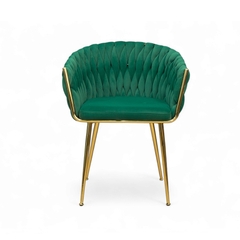 Ghế ăn khung mạ vàng sang trọng GA-685