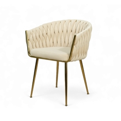 Ghế ăn khung mạ vàng sang trọng GA-685