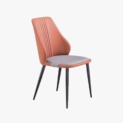 Ghế ăn nhập khẩu hiện đại bọc da chân sắt sơn tĩnh điện GA-78