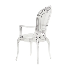 Ghế ăn nhựa trong suốt cao cấp có tay GCF-37