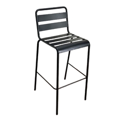 Ghế bar có tựa lưng sắt sơn tĩnh điện GBB-08