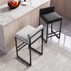 Ghế bar khung sắt mặt nệm đơn giản GBB-48