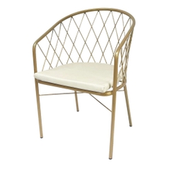 Ghế cafe, ghế decor tựa lưng sắt sơn tĩnh điện GCF-19