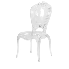 Ghế cafe nhựa trong suốt cao cấp không tay GCF-36