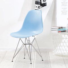 Ghế nhựa eames chân sắt mạ crom GCF-10