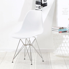Ghế nhựa eames chân sắt mạ crom GCF-10