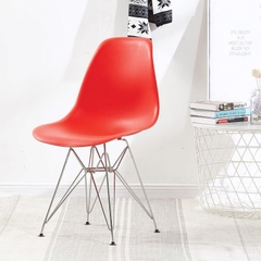 Ghế nhựa eames chân sắt mạ crom GCF-10