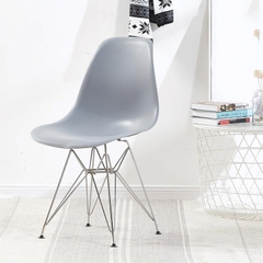 Ghế nhựa eames chân sắt mạ crom GCF-10