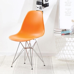 Ghế nhựa eames chân sắt mạ crom GCF-10