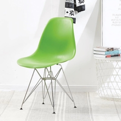 Ghế nhựa eames chân sắt mạ crom GCF-10