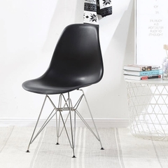 Ghế nhựa eames chân sắt mạ crom GCF-10