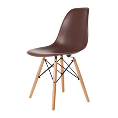 Ghế eames nhựa chân gỗ, ghế ăn - ghế cafe giá rẻ GCF-01