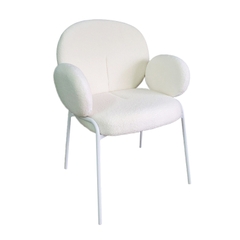 Ghế ăn bọc vải lông cừu GA-28