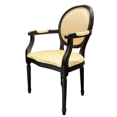 Ghế Louis có tay gỗ cao su GG-06