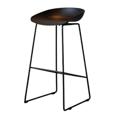 Ghế ngồi cao quán bar mặt nhựa chân sắt GBB-10