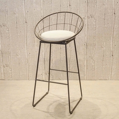 Ghế quầy khung sắt có nệm ngồi GBB-49
