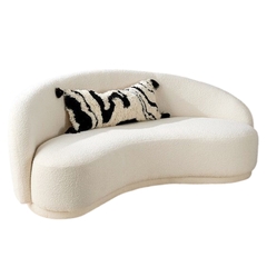 Băng sofa cong vải lông cừu GSB-10