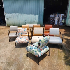 Ghế sofa đơn khung sắt cho quán cafe GCF-44