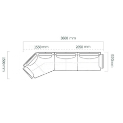Ghế sofa góc L da microfiber bền bỉ SFL-13