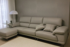 Ghế sofa góc L tựa gật gù bọc da microfiber SFL-14