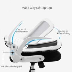 Ghế xoay văn phòng lưng gấp gọn hiện đại D43