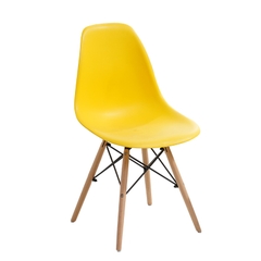 Ghế eames nhựa chân gỗ, ghế ăn - ghế cafe giá rẻ GCF-01