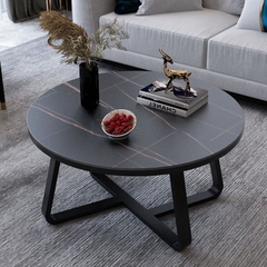 Bàn sofa tròn mặt đá ceramic chống thấm chống trầy hiện đại BTS-97