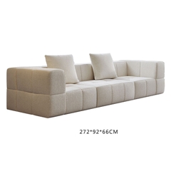 Ghế sofa băng BOX bọc vải lông cừu SFB-12