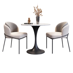 Bộ bàn ghế cafe 2 ghế nhỏ gọn BBC-13