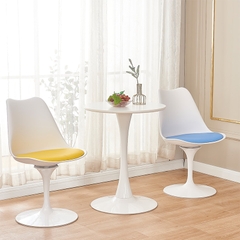 Bộ bàn 2 ghế tulip tiếp khách showroom BBC-41