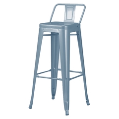 Ghế quầy bar tolix chân cao có lưng tựa lưng GBB-12