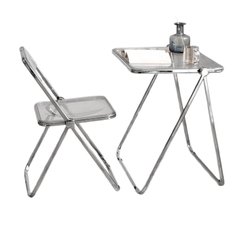 Bộ bàn ghế nhựa trong suốt BBC-32