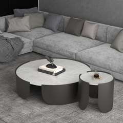 Bộ bàn tròn đôi sofa phòng khách BTS-34
