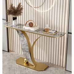 Kệ trang trí console hiện đại mặt đá khung sắt BCL-28