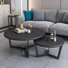 Bộ bàn sofa tròn đôi mặt đá chống thấm chống trầy BTS-89