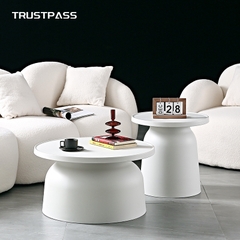Bộ bàn trà decor nhựa PP nhập khẩu kiểu dáng đơn giản BTN-02