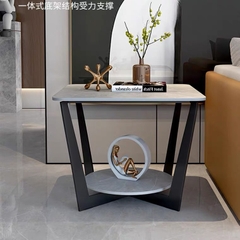 Bàn sofa hiện đại hình vuông 2 tầng BTS-94
