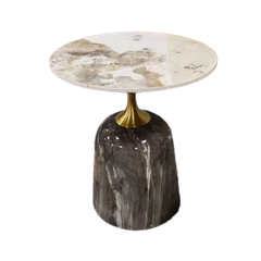 Bàn tab tròn mặt đá ceramic BTSF-16