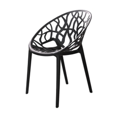 Ghế nhựa đúc xếp chồng dùng cho quán cafe ngoài trời S3018