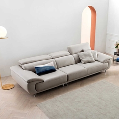 Ghế sofa văng tựa gật gù bọc da microfiber sang trọng SFB-15