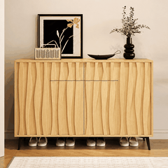 Tủ giày kết hợp tủ trang trí phong cách Bắc Âu KG-41