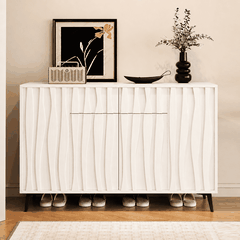 Tủ giày kết hợp tủ trang trí phong cách Bắc Âu KG-41