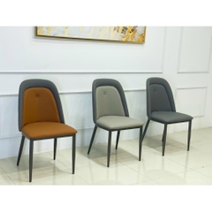 Bộ bàn ăn chân O mặt đá và 4 ghế Owen hiện đại BBA-106
