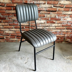 Ghế cafe Lotte chân sắt sơn tĩnh điện bọc da nhiều màu GCF-27