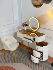 Bộ bàn trang điểm hộc kéo hiện đại nhập khẩu BTD-09