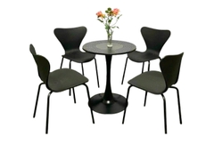 Bộ bàn 4 ghế nhựa cho quán cafe BCC-21