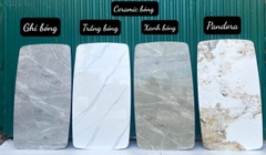 Bàn ăn chân sắt mặt đá cho nhà đẹp BA-19